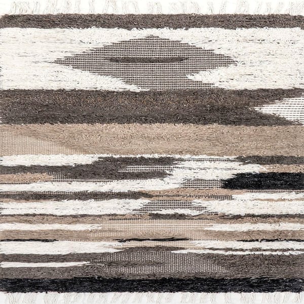 Tatanka Shag Brown 2 ft. x 8 ft. Indoor Area Rug