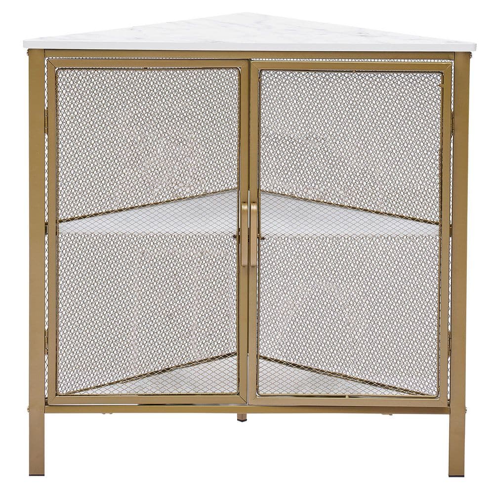 VECELO 3Tiers Corner Shelf Metal Frame Shelves Storage Organizer