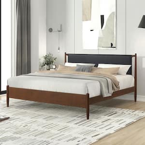 New Classic Furniture Lan Brown Wood Frame King Panel Bed