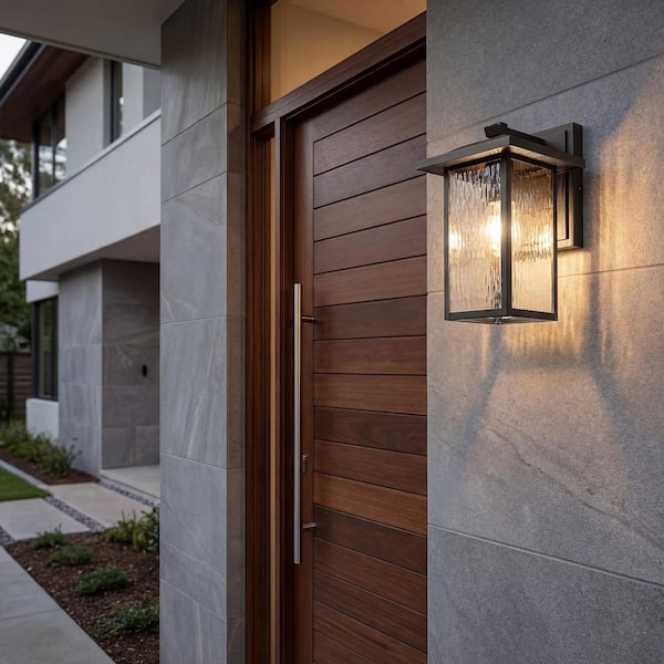 KICHLER Capanna 1-Light Olde Bronze Outdoor Hardwired Wall Lantern