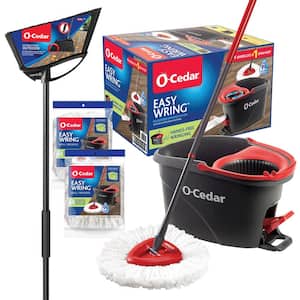 EasyWring Spin Mop and Bucket System 2 Extra Mop Head Replacements PowerCorner Outdoor Angle Broom