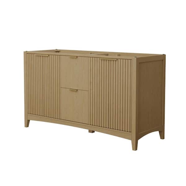 Palmilla 59.25 in. Bath Vanity Cabinet without Top in Natural Oak
