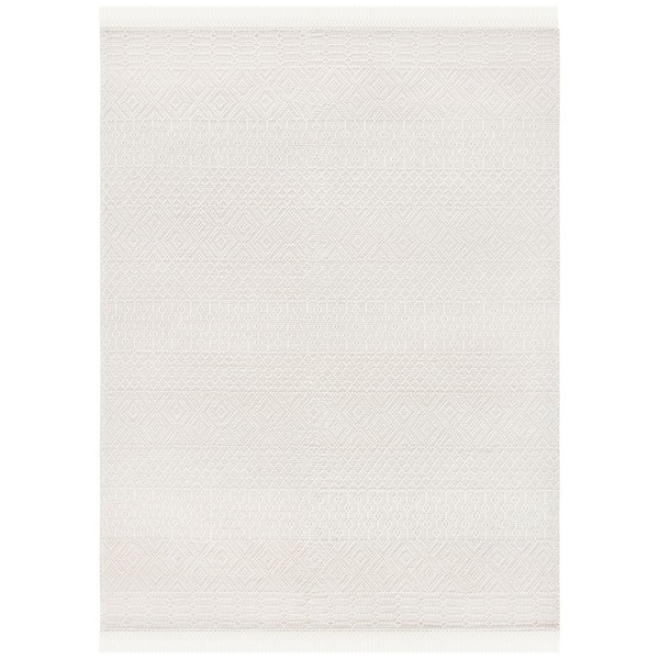 Natura 11 ft. x 15 ft. Ivory Geometric Tribal Area Rug