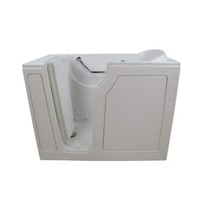 Avora Bath 52 in. x 30 in. Low Threshold Whirlpool Walk-In Bathtub in White with Wet and Dry Vibration Jets, Left Drain