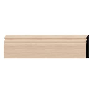 WM518 0.56 in. D x 5.25 in. W x 96 in. L Wood Red Oak Baseboard Moulding