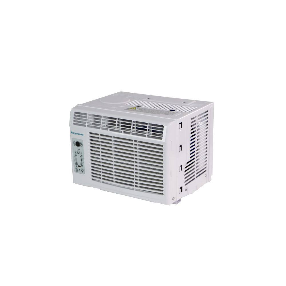 Efficient 5,000 BTU White Window Air Conditioner with Remote Control