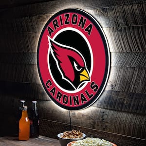 Arizona Cardinals 23 LED Retro Logo Round Wall Sign