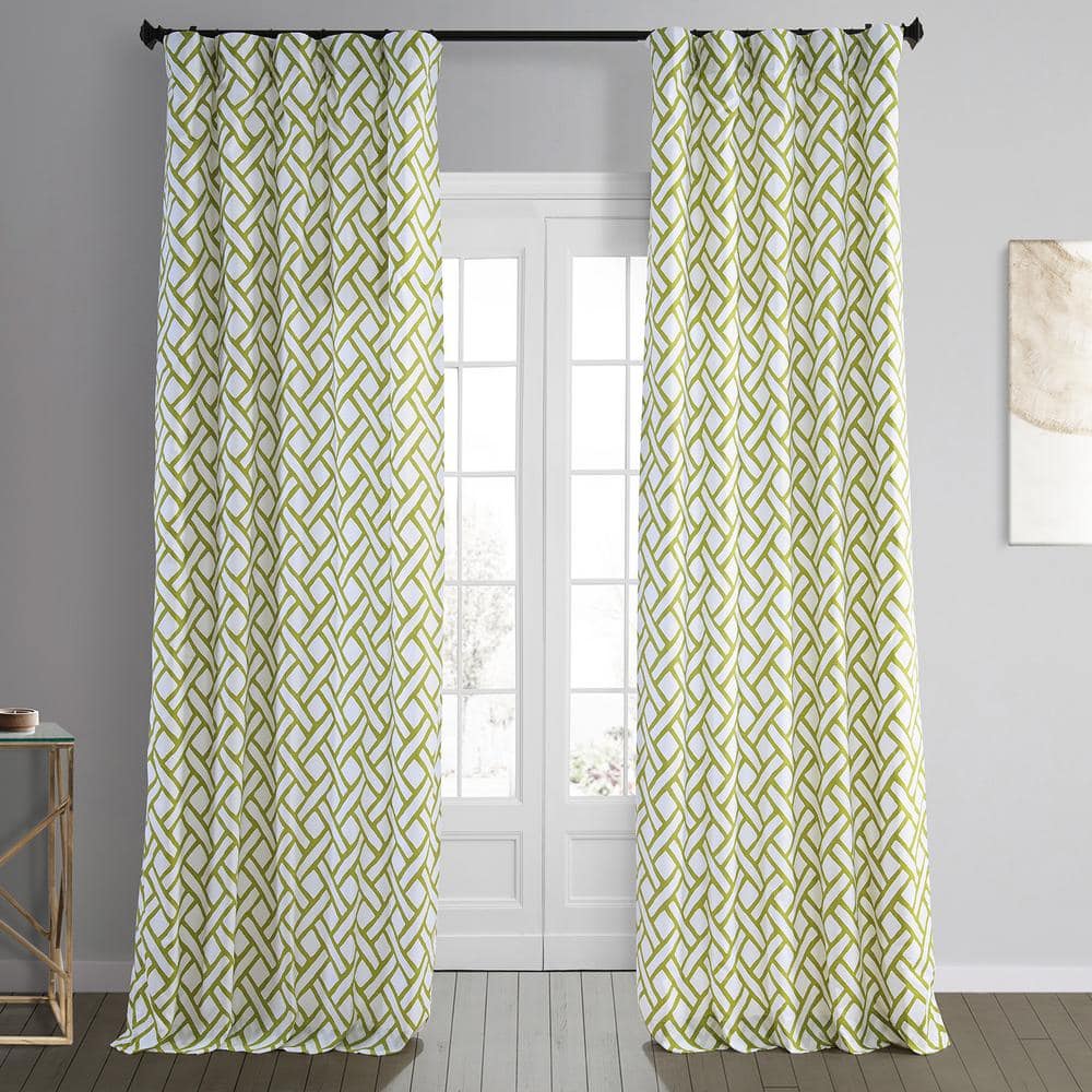 274 Cm 108 Wide Moss Green Linen Curtain. Green Bedroom Curtain