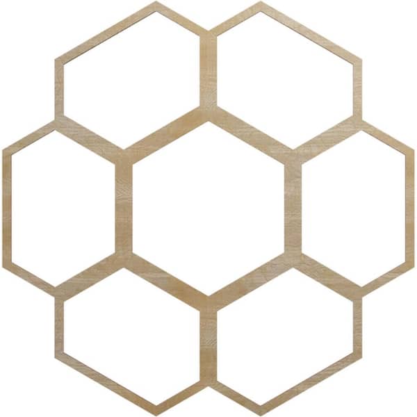Ekena Millwork 30 in. x 10.5 in. x 0.375 in. Wood Medallion Moulding