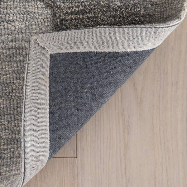 nuLOOM 5 ft. x 8 ft. Blue Inette Modern Geometric Wool Indoor Area