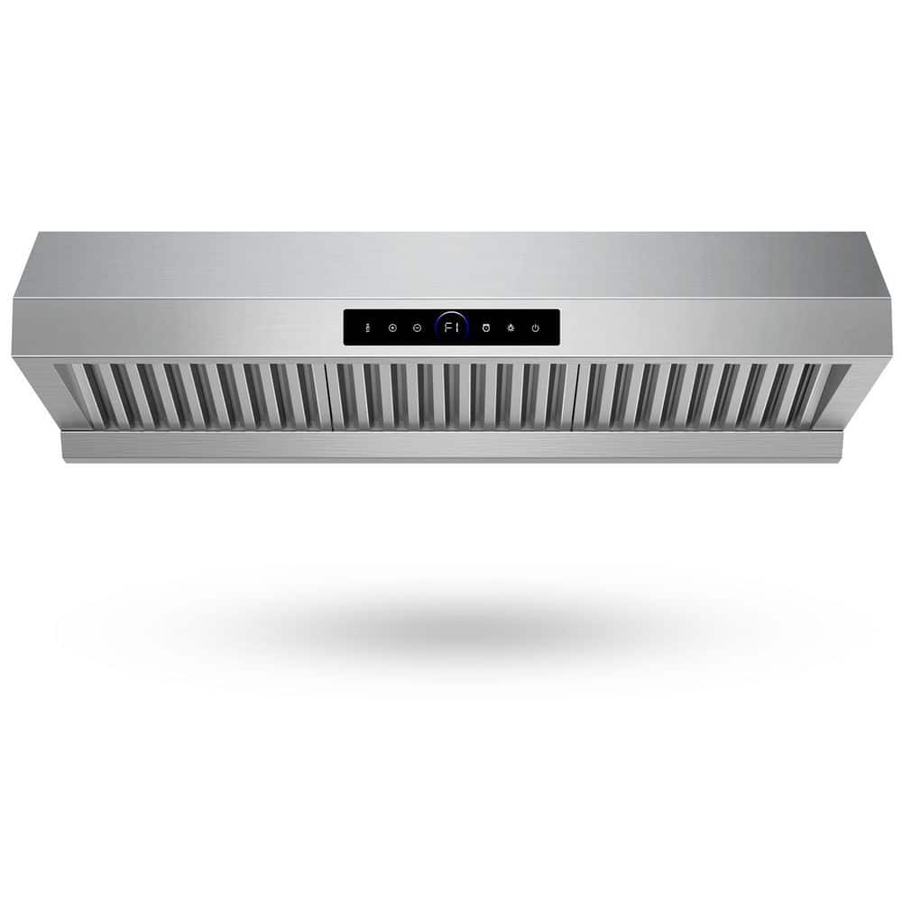 36 in. 900 CFM Ducted Under Cabinet Range Hood in Stainless Steel with 4-Speed Settings,Gesture Control and LED Lighting price history on PriceWatchPro