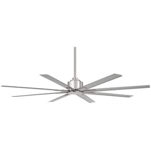 Xtreme H2O 65 in. Indoor/Outdoor Brushed Nickel Wet Ceiling Fan with Remote Control