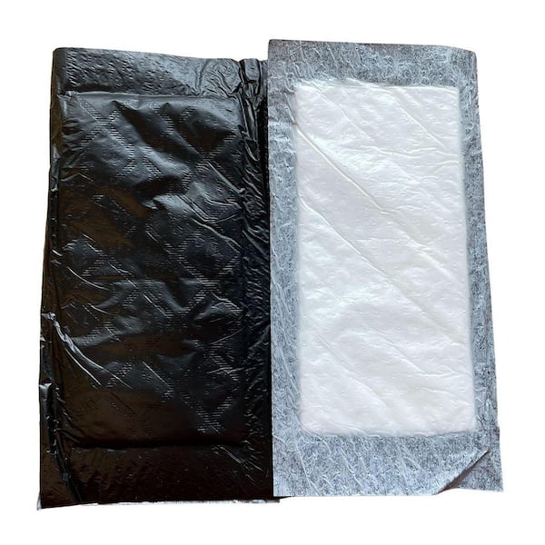 Black Polyethylene Virgin Cellulose Meat Soaker Pads with High Absorbency for Fish Poultry Tray Pack of 100