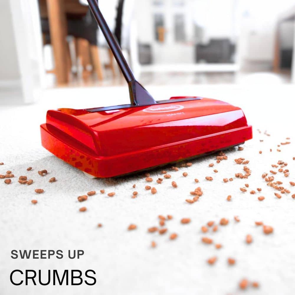 Speedsweep Red Compact Manual Carpet Sweeper