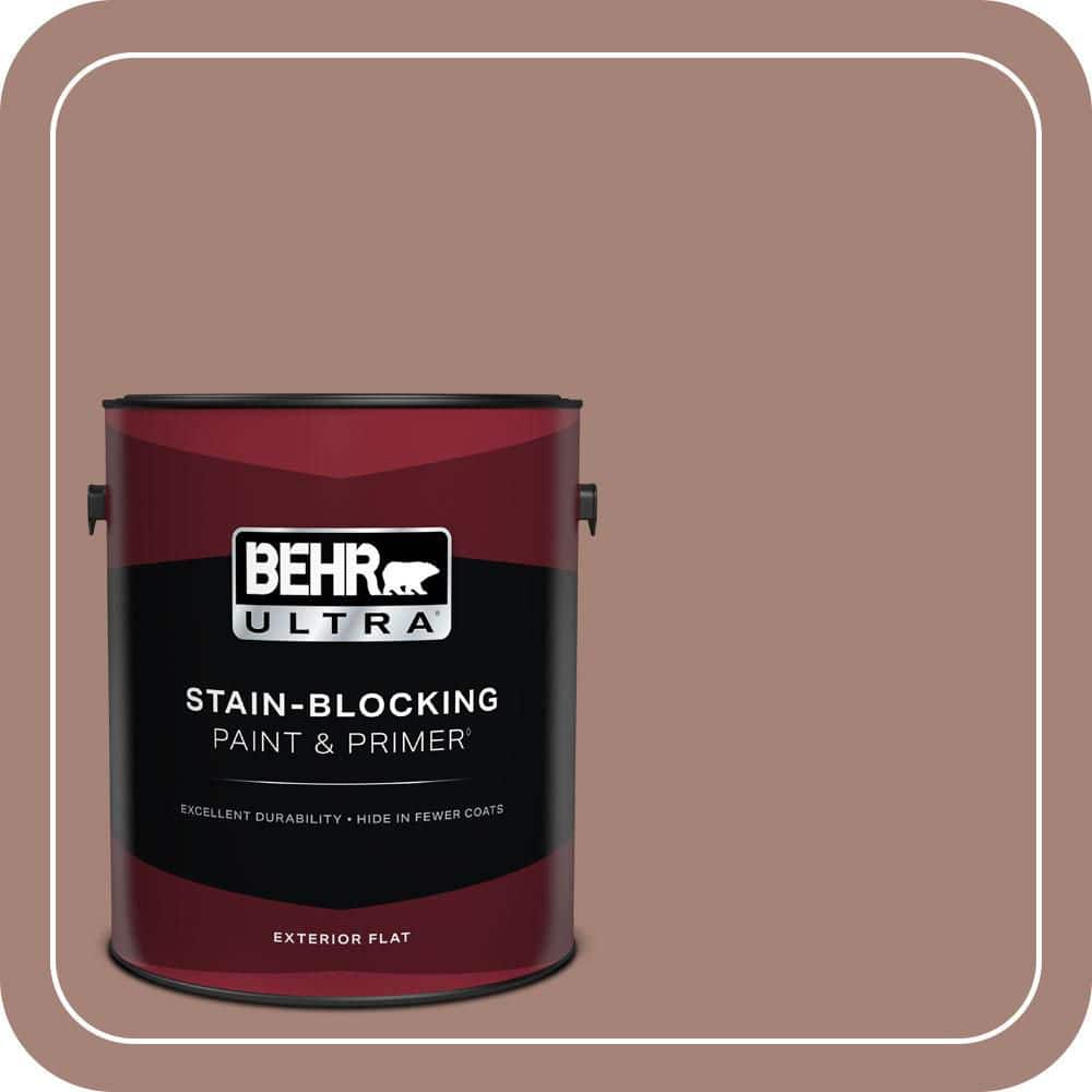 1 gal. Home Decorators Collection #HDC-NT-07 Hickory Branch Flat Exterior Paint & Primer -  BEHR ULTRA, 02720601