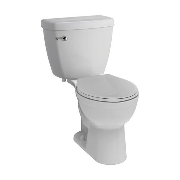 Delta Foundations 2-piece 1.28 GPF Single Flush Round Front Toilet in White Seat Included (6-Pack)