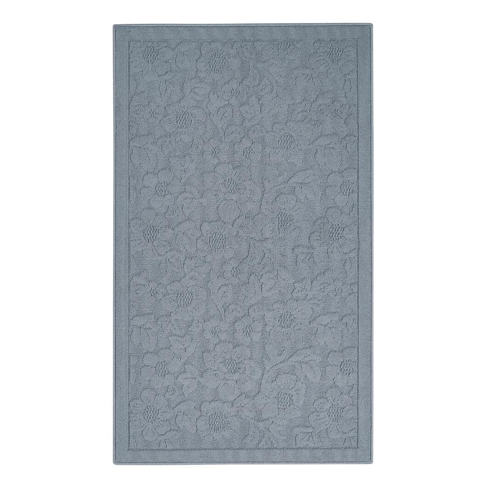 Rosemoor Blue 3 ft. X 5 ft. Floral Machine Washable Accent Rug price history on PriceWatchPro