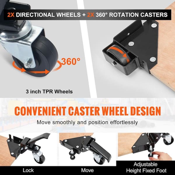 SKYSHALO Mobile Base, Adjustable from 9.5 x 9.5 in. to Infinity