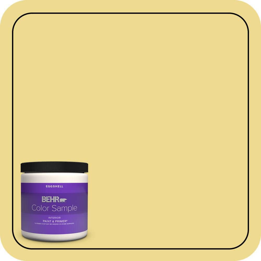 8 oz. #P320-4 Pineapple Crush Eggshell Enamel Interior Paint & Primer Color Sample price history on PriceWatchPro