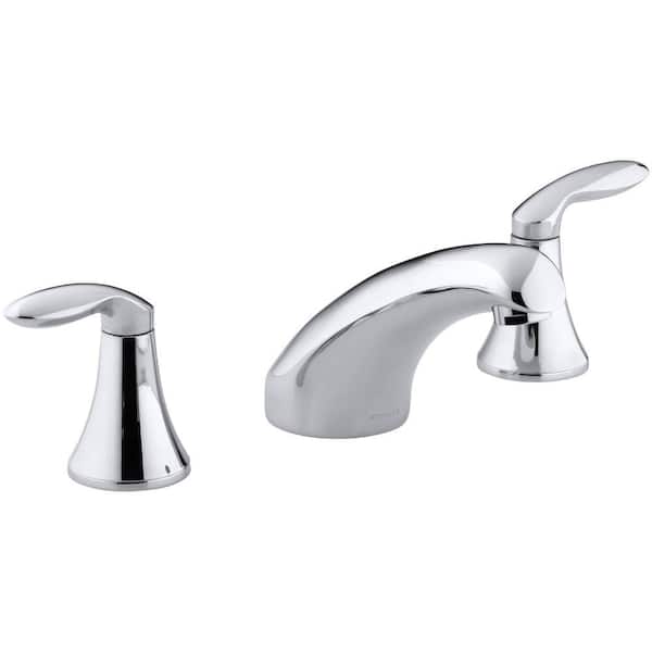 KOHLER Coralais 2-Handle Roman Tub Faucet in Polished Chrome (Valve Not Included)