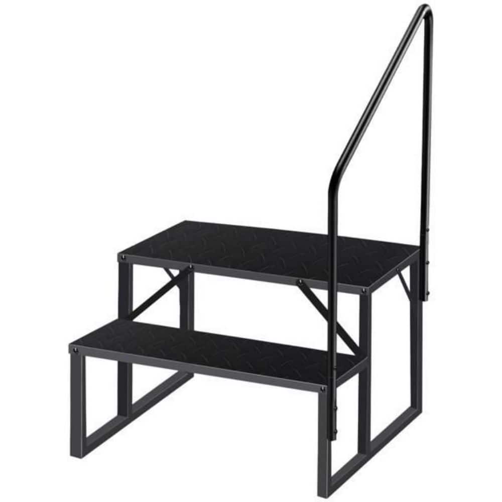 2 Step Hot Tub Ladder with Handrail, Swimming Pool Ladder Above Ground, 660 lb. Load Capacity with Anti-Slip Panel price history on PriceWatchPro