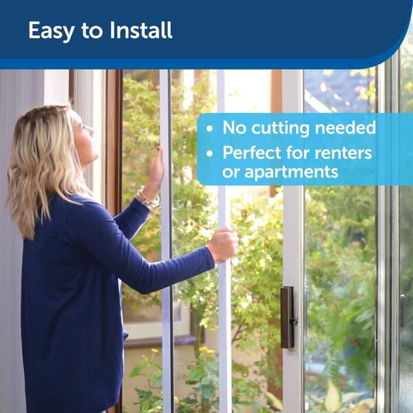 Petsafe 8 1 4 In X 12 Medium White Freedom Patio Panel 76 To 81 Pet Door Ppa11 13135 Medium White Freedom Patio Panel, How To Install Sliding Door Dog