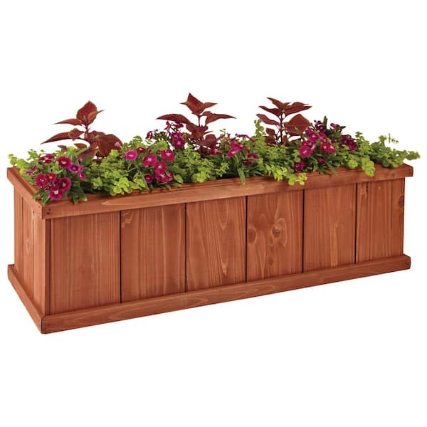 40 In X 12 Wood Planter Box 934196, Extra Large Wooden Planters For Trees