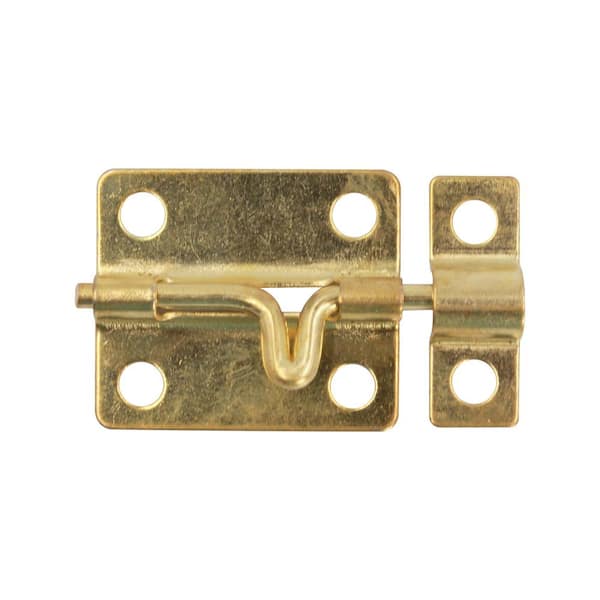 Everbilt 1-3/4 in. Satin Brass Modern Barrel Bolt