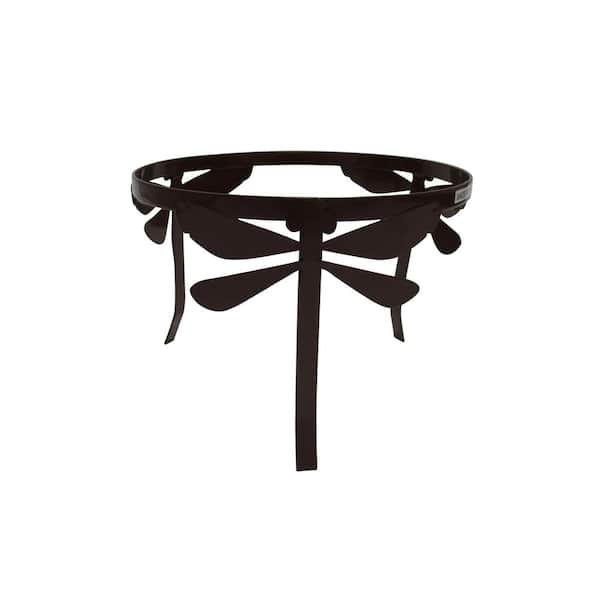 Dragonfly Metal Gazing Ball Stand Garden Pedestal