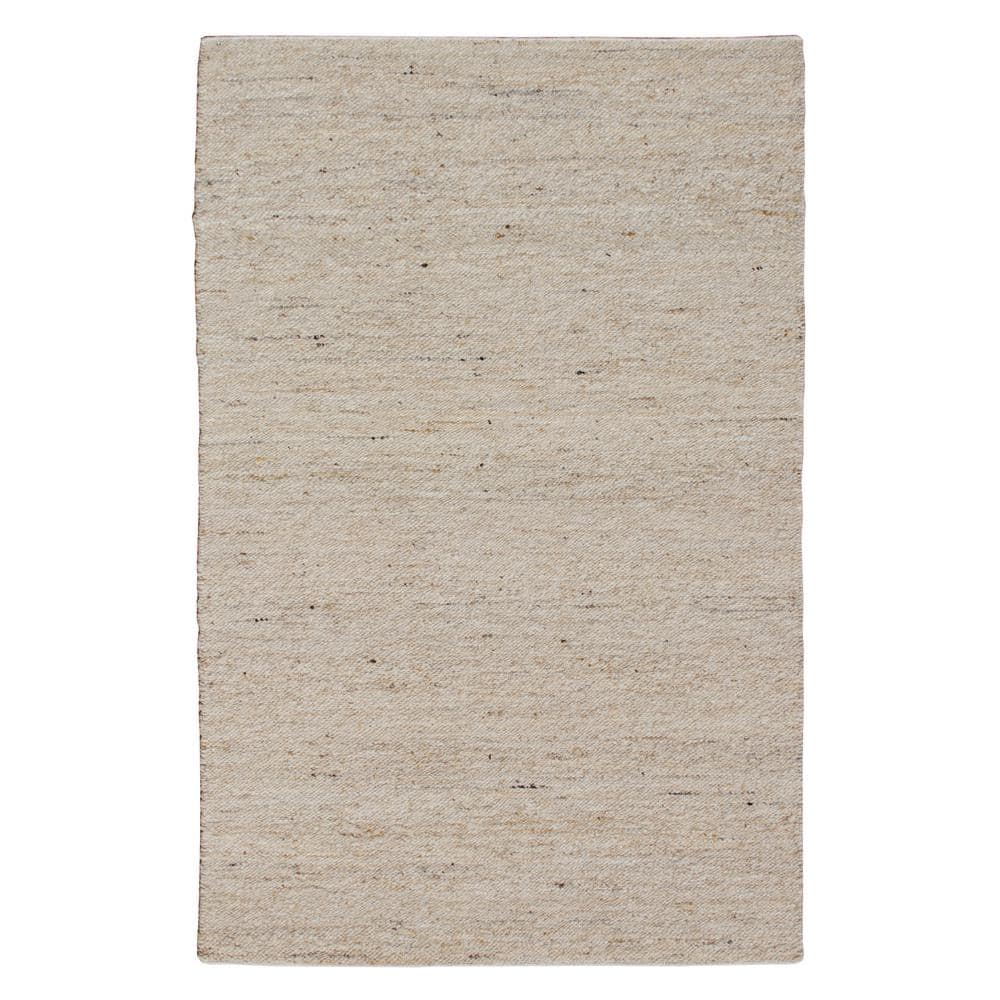 Andrew Gray 2 ft. x 3 ft. Solid Hand-Woven Wool Blend Indoor Area Rug
