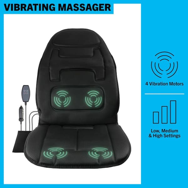 vibrating heat massager Snailax Memory Foam Massage Seat Cushion
