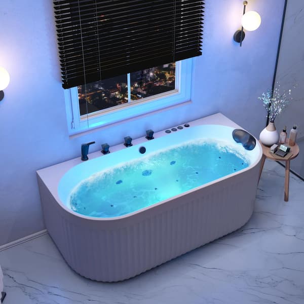 ANZZI Stone Belle 67 in. x 32 in. Flatbottom Freestanding