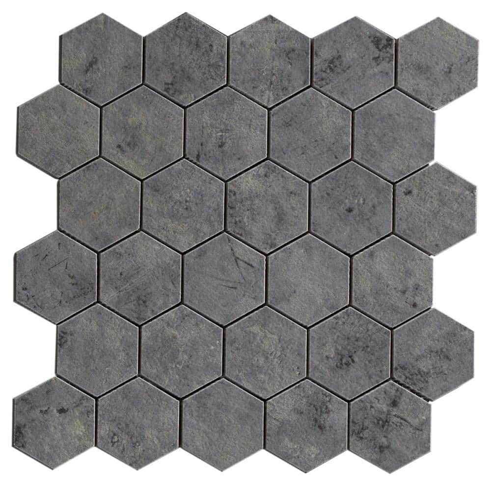 Mantis Ocean Blue 6 in. x 0.35 in. Matte Porcelain Floor and Wall Mosaic Tile Sample price history on PriceWatchPro