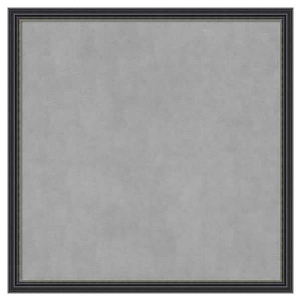 Amanti Art Stylish Black 26 in. x 26 in Framed Magnetic Board