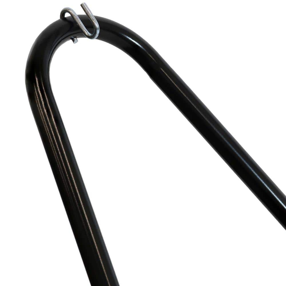 Black Heavy-Duty Steel Portable Hammock Stand, 10' Capacity