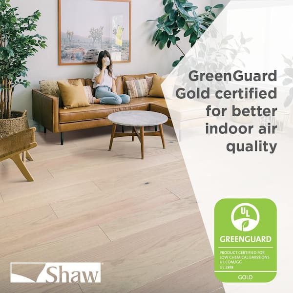 Shaw Western Espresso Hickory 3/8 in. T X 5 in. W Click-Lock Scraped Engineered Hardwood Flooring (29.49 sq.ft./case)