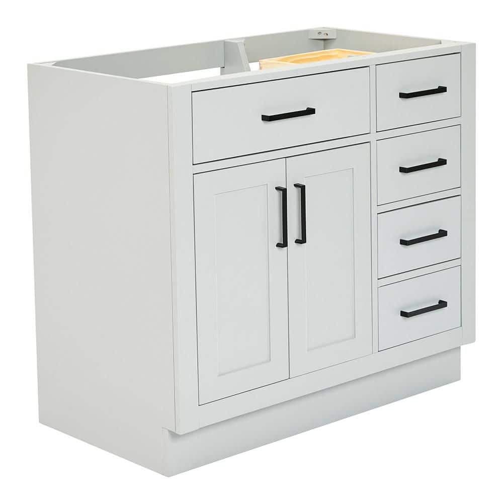 Hepburn 36" Gray Freestanding Single Vanity Cabinet