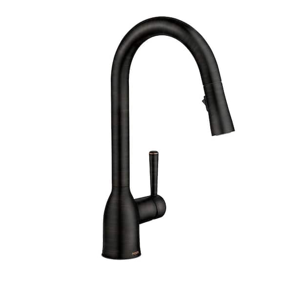 Adler Single-Handle Pull-Down Sprayer Kitchen Faucet with Power Clean and Reflex in Mediterranean Bronze