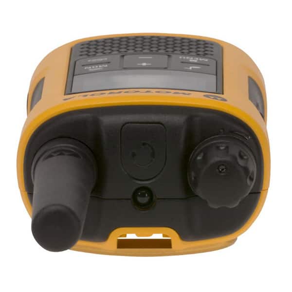MOTOROLA Talkabout T402 Rechargeable 2-Way Radio in Yellow with Black (2- Pack) T402 The Home Depot