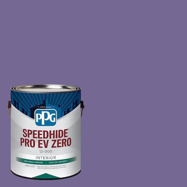Speedhide Pro EV Zero 1 gal. PPG1175-6 Purple Grapes Flat Interior Paint