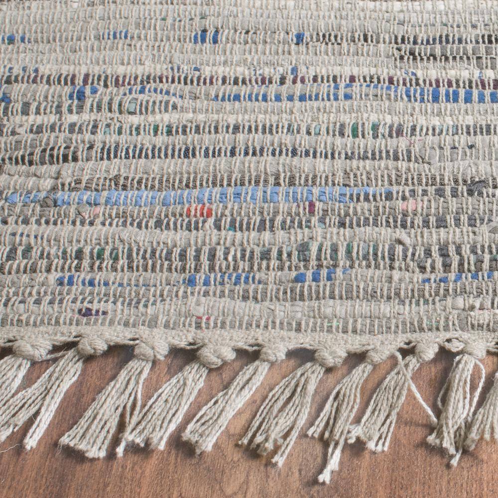 Gray Flat Woven Handmade Cotton Area Rug, 2'6" x 4'