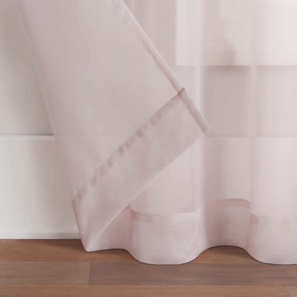 Blush Polyester Grommet Blackout Indoor Window Panel