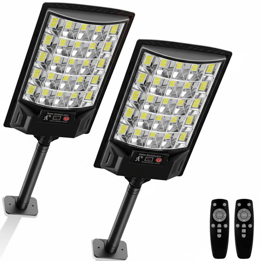 6500K 50000 Lumen LED Solar Flood Light Outdoor Waterproof Dusk to Dawn Motion Sensor Remote Control 2 Pack price history on PriceWatchPro