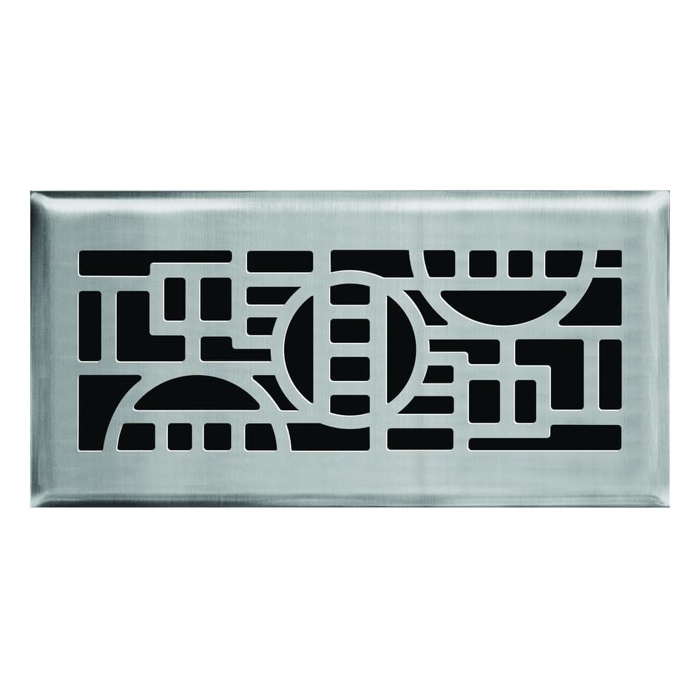 4 in x 10 in Cosmopolitan Floor Register in Brushed Nickel price history on PriceWatchPro