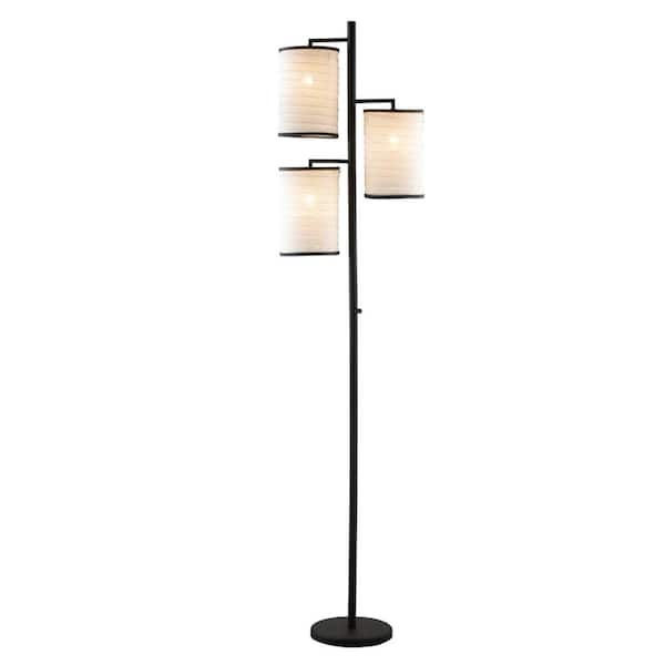 Adesso Bellows 74 in. Antique Bronze Floor Lamp