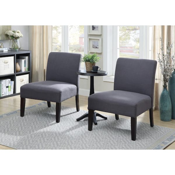 Sudbury 3-Piece Gray Round Wood Coffee Table Set with Pedestal Base
