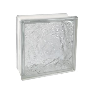 3 in. Thick Series 8 in. x 8 in. x 3 in. (10-Pack) Ice Pattern Glass Block (Actual 7.75 x 7.75 x 3.12 in.)