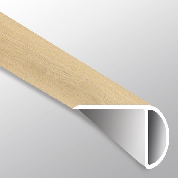 A&A Surfaces Coastal Aurelia 1 in. T x 2.23 in. W x 94 in. L Luxury Vinyl Overlapping Stair Nose Molding