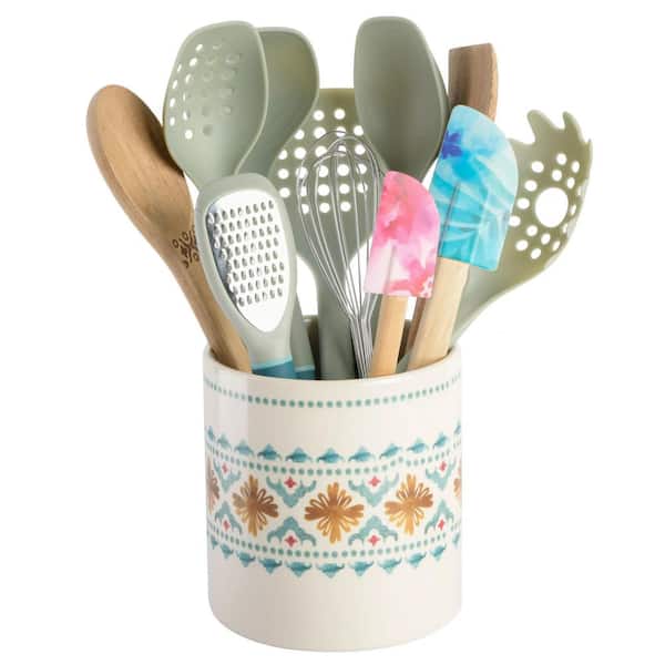 Mowry 12-Piece Ceramic Crock and Kitchen Tool Set