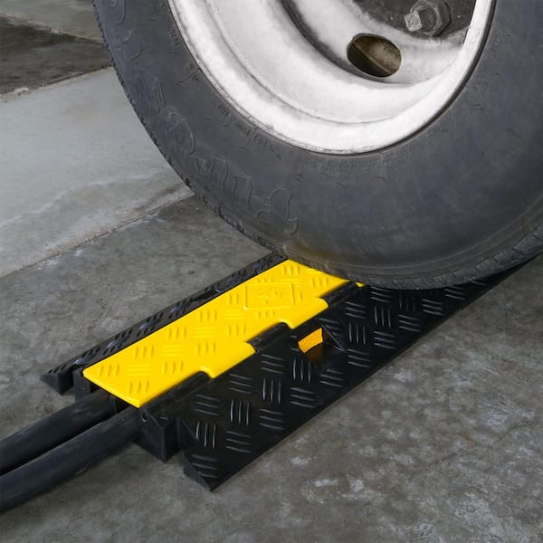 Guardian 2-Channel Drop-Over Cable Protector Ramp for 1.375 in